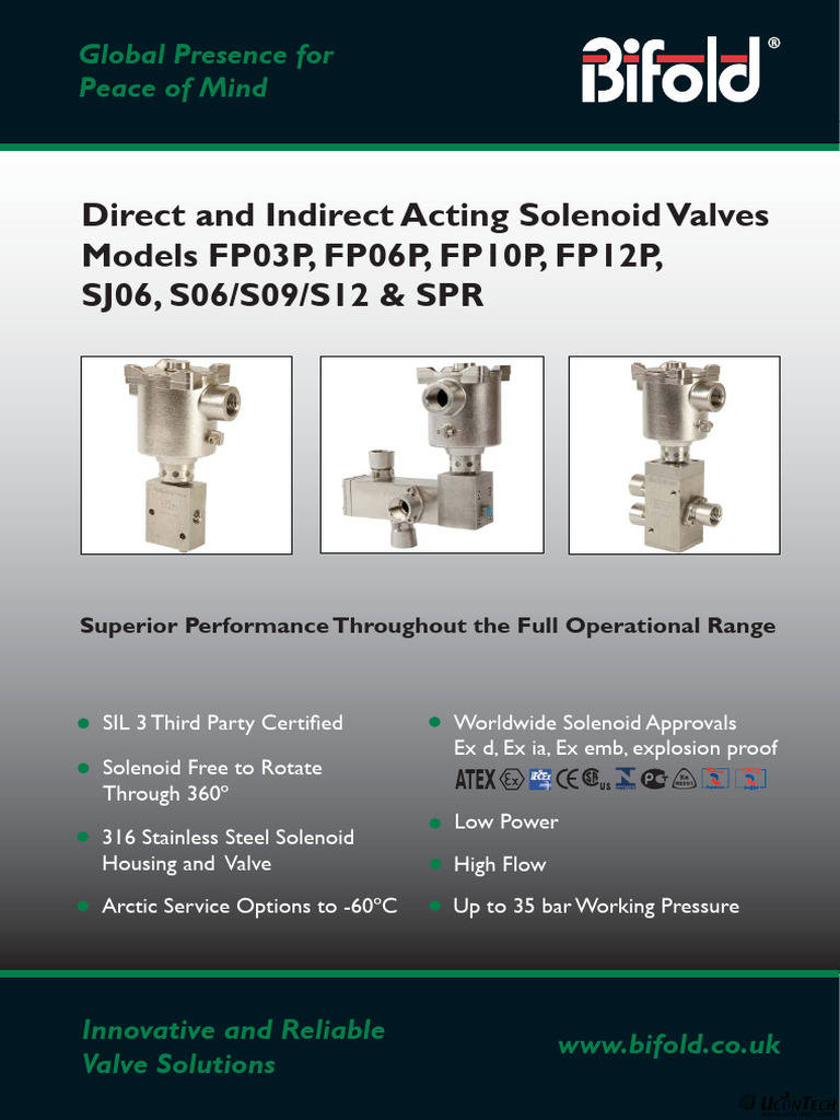 Bifold FP06P Solenoid Valve Overview | PDF | Quality Assurance | Valve