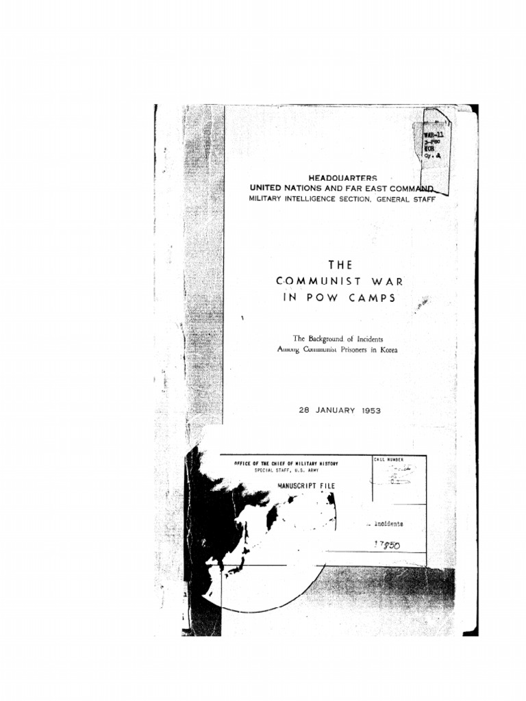 Communist Incidents in Korean POW Camps | PDF | International Relations ...