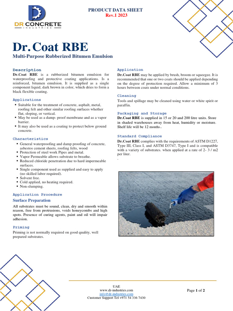 DR - Coat RBE Rev. 2023 | PDF | Concrete | Materials