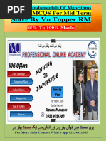 Cs502 Midterm Solved Mcqs by Junaid | PDF | Dynamic Programming | Time ...