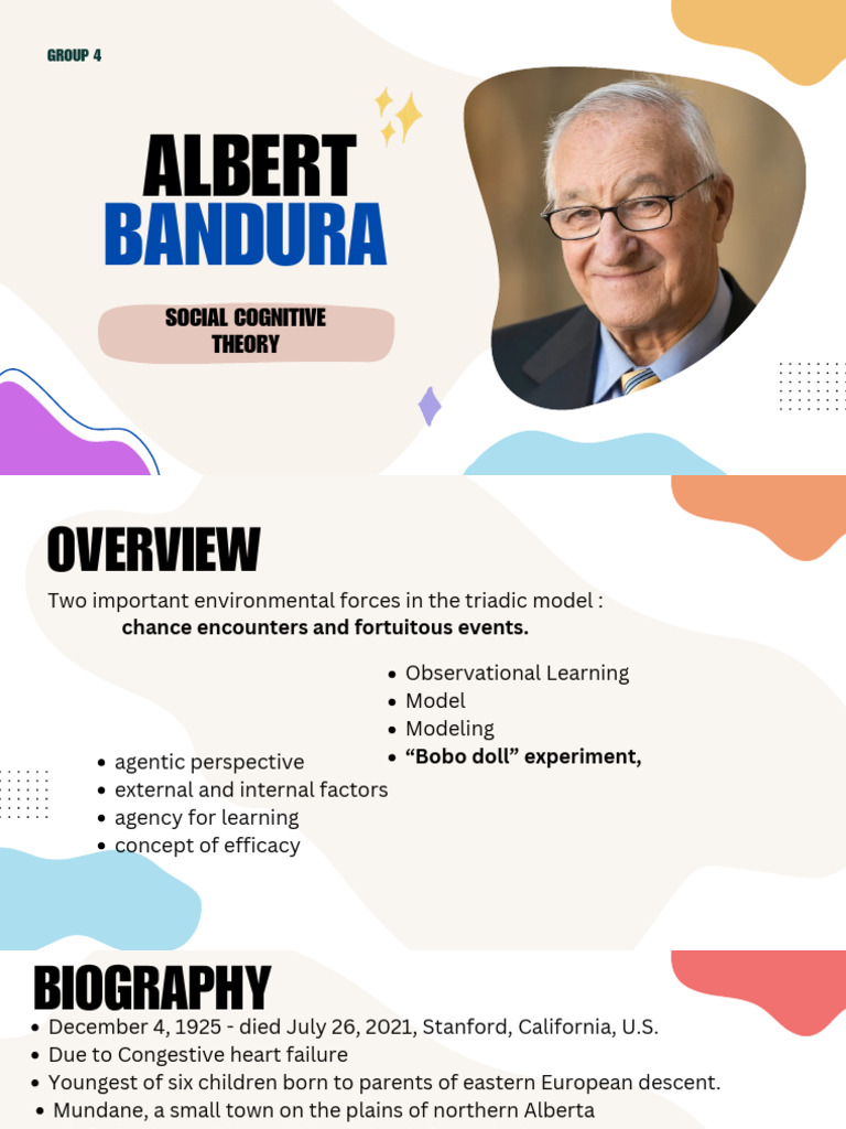 Bandura's Social Cognitive Theory Overview | PDF | Self Efficacy ...