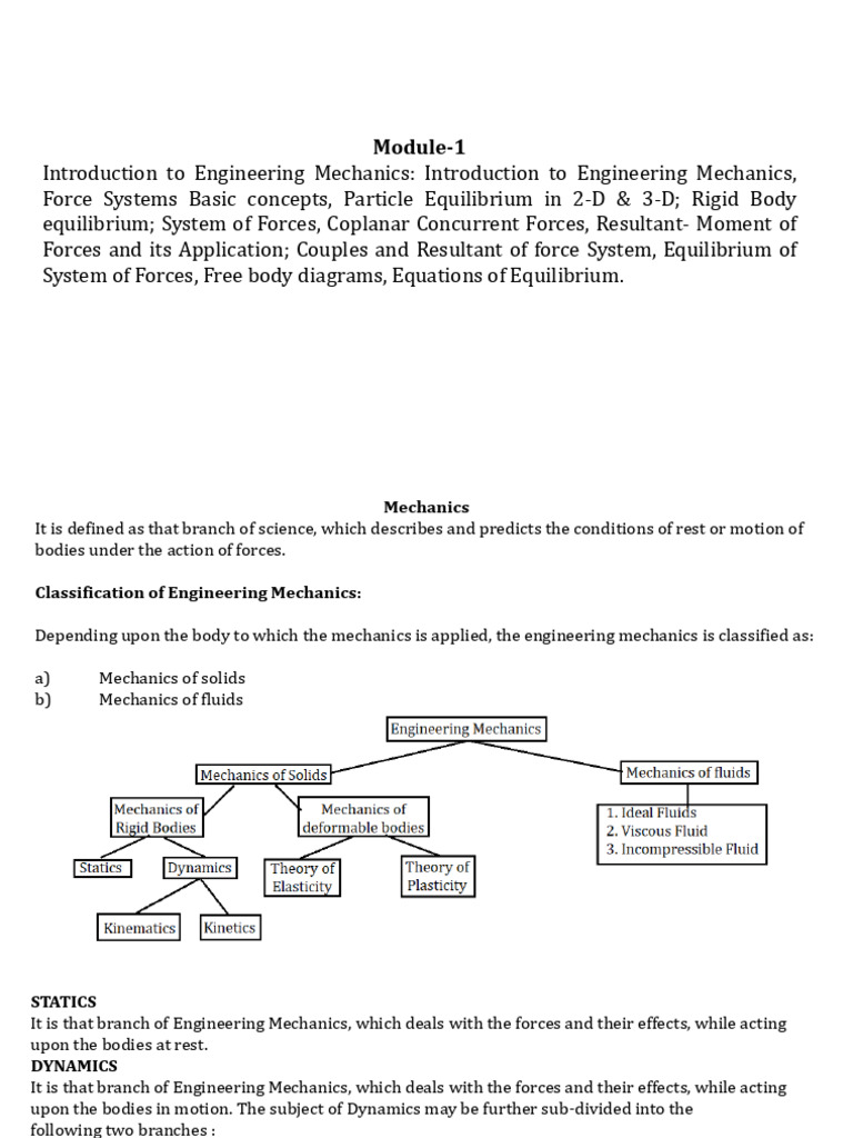 Understanding Force Effects in Mechanics | PDF | Force | Classical ...