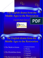 The English Drama From The Middle Ages To The Restoration: Created by Paolo Cutini For