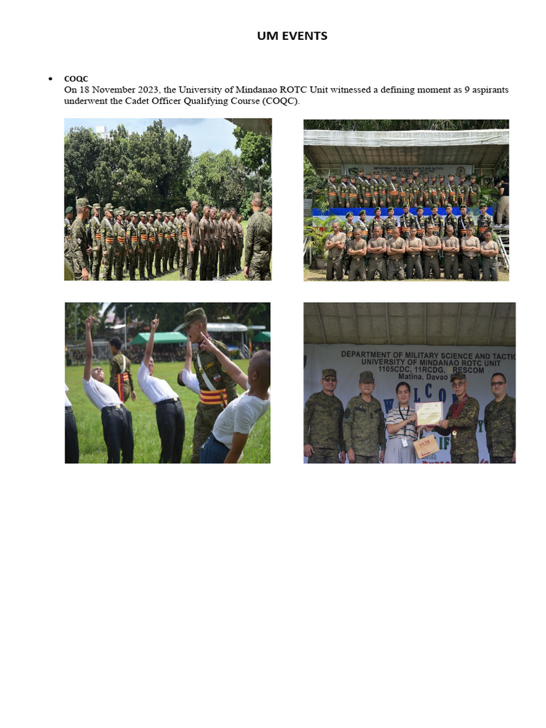 Um Events PDF