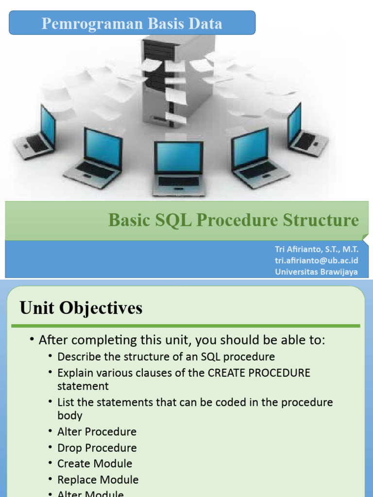 02.basic SQL Procedure Structure | PDF | Sql | Databases