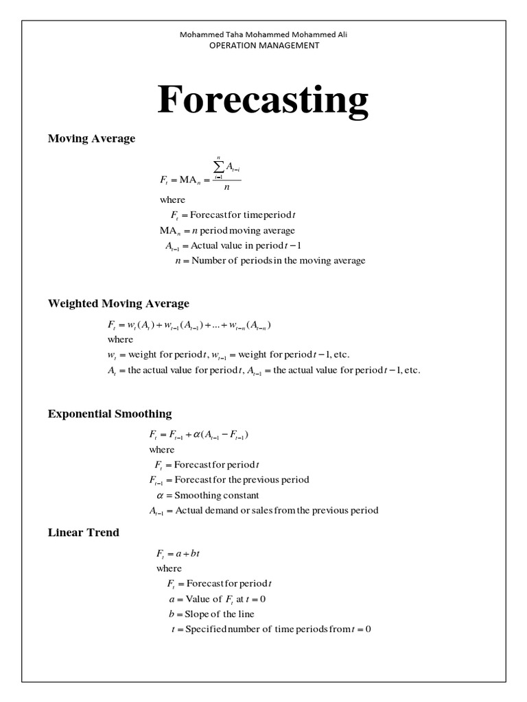 Forecast Accuracy of Two Techniques | PDF | Forecasting | Analysis
