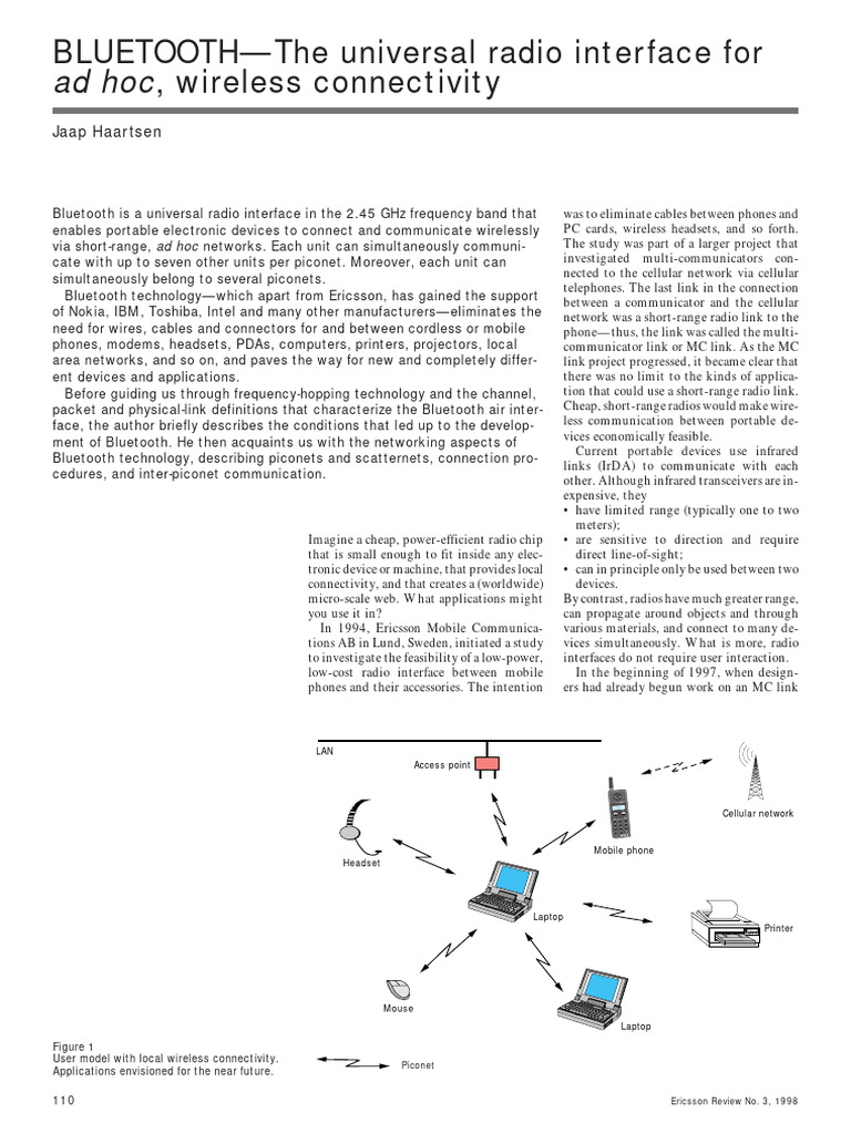 Bluetooth 1998031 | PDF | Bluetooth | Telephone