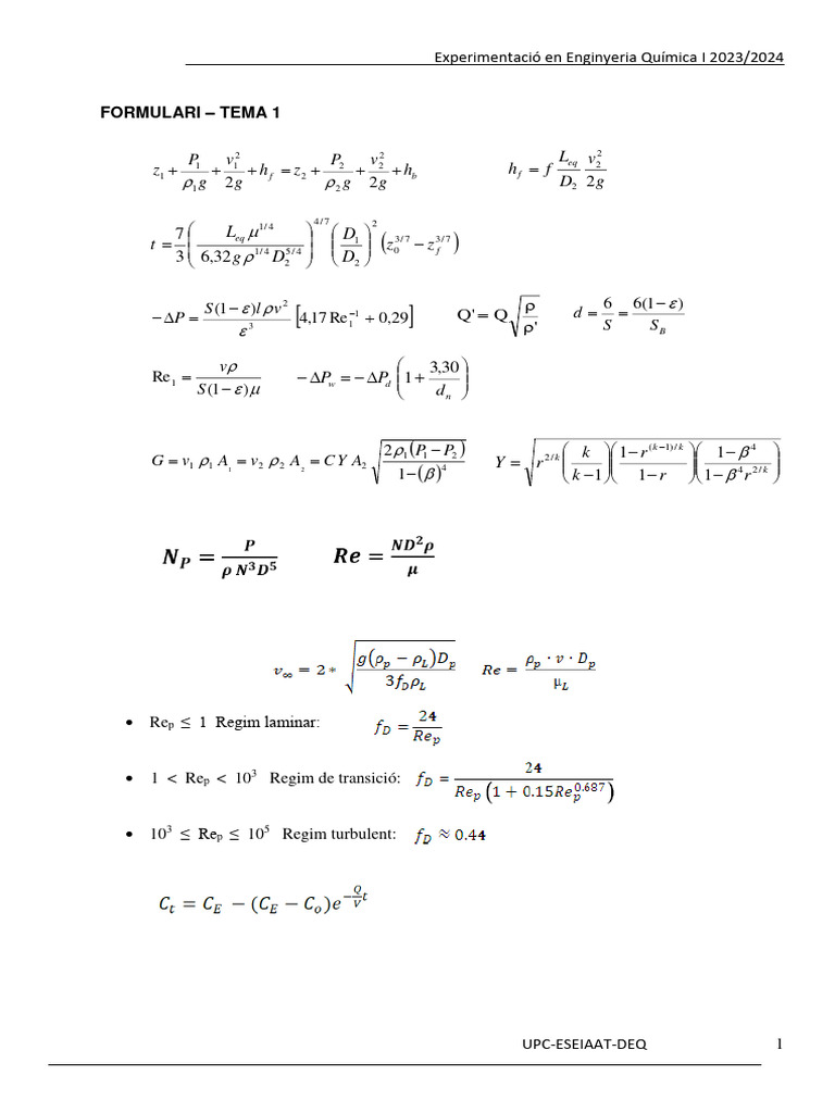 Formulari TEMA1 | PDF