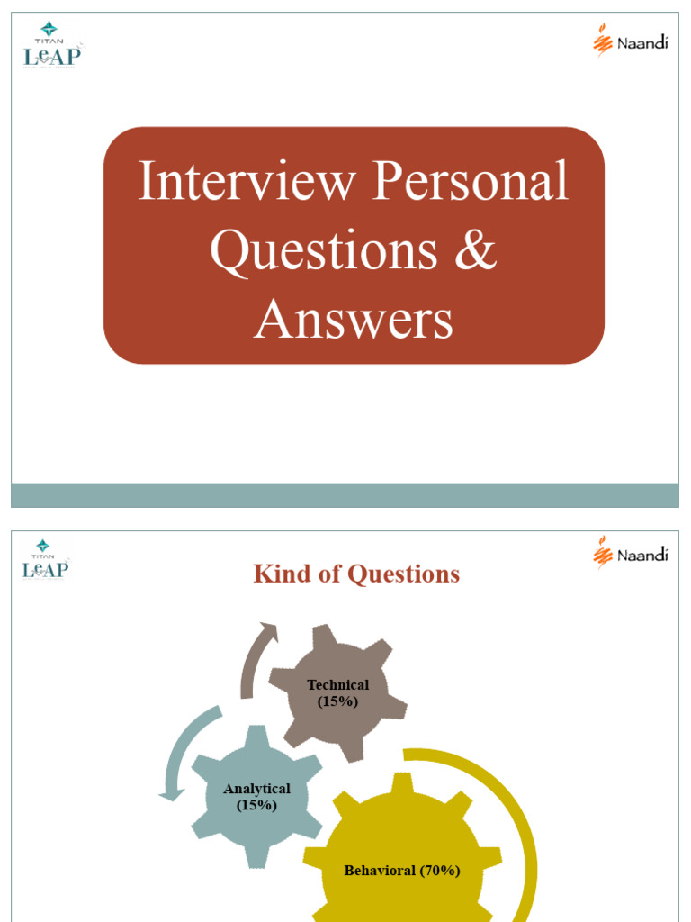 Essential Interview Questions & Answers Guide | PDF | Cognition ...