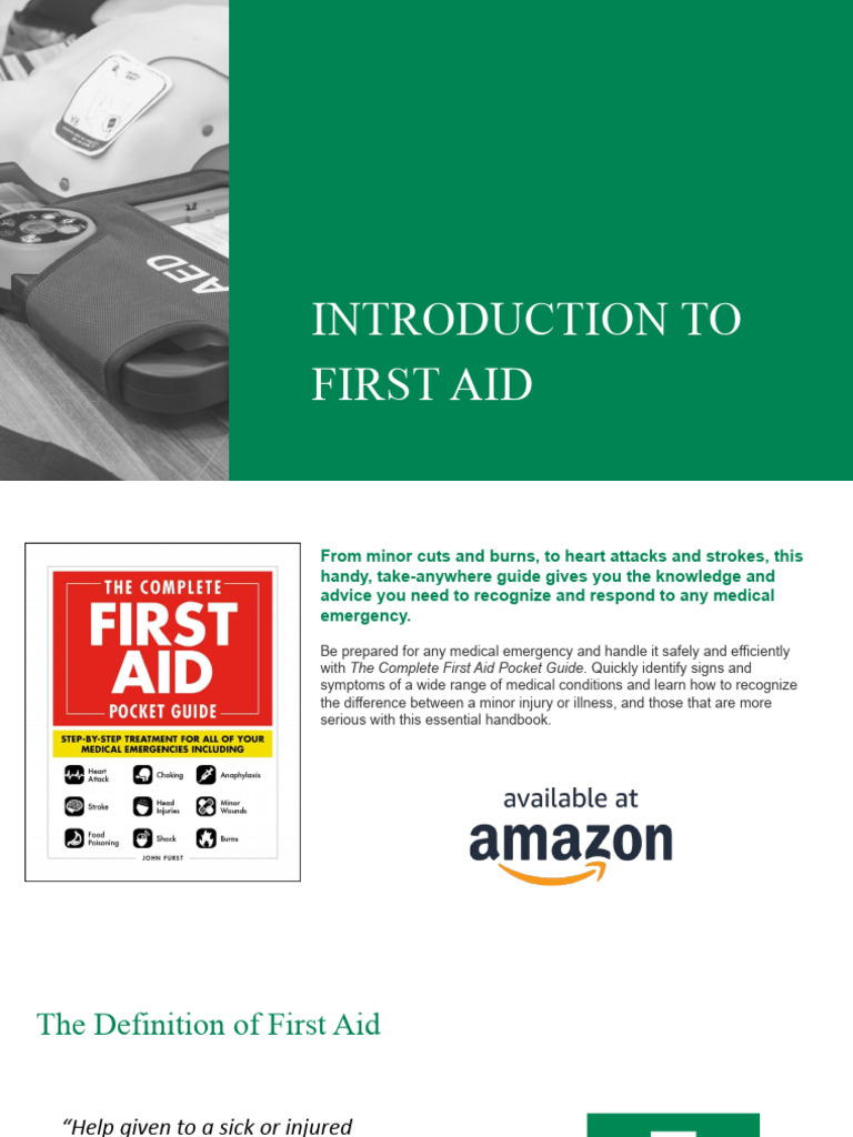 First Aid Essentials Guide | PDF | First Aid | Emergency