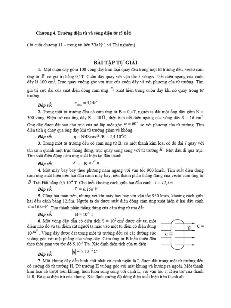 Bai tap chuong 4 truong dien tu va song dien tu pdf