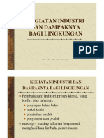 Dampak Kegiatan Industri Kimia Terhadap Lingkungan