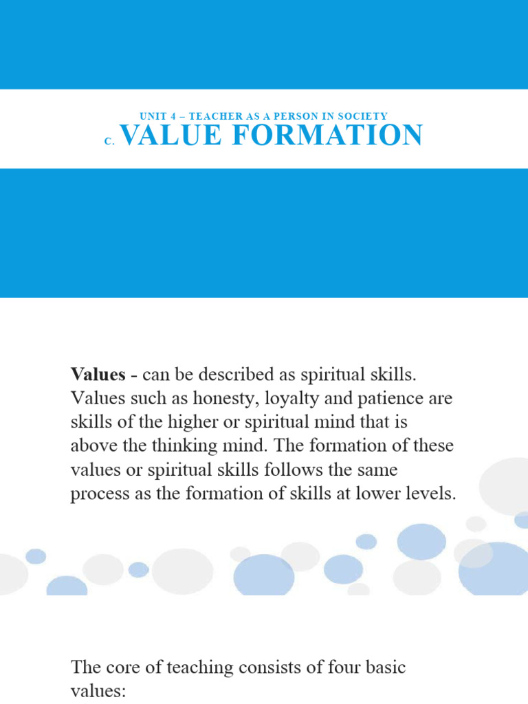 Value Formation in Teaching Ethics | PDF | Pleasure | Mind