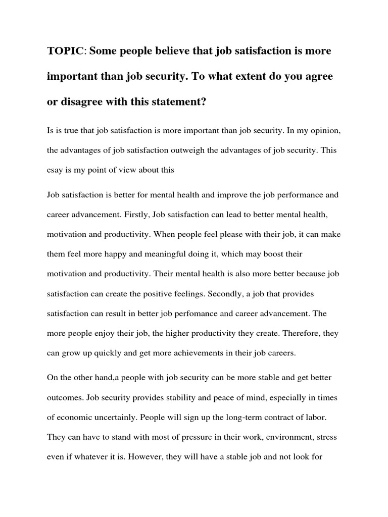 Topic Work | PDF | Career & Growth | Self-Improvement