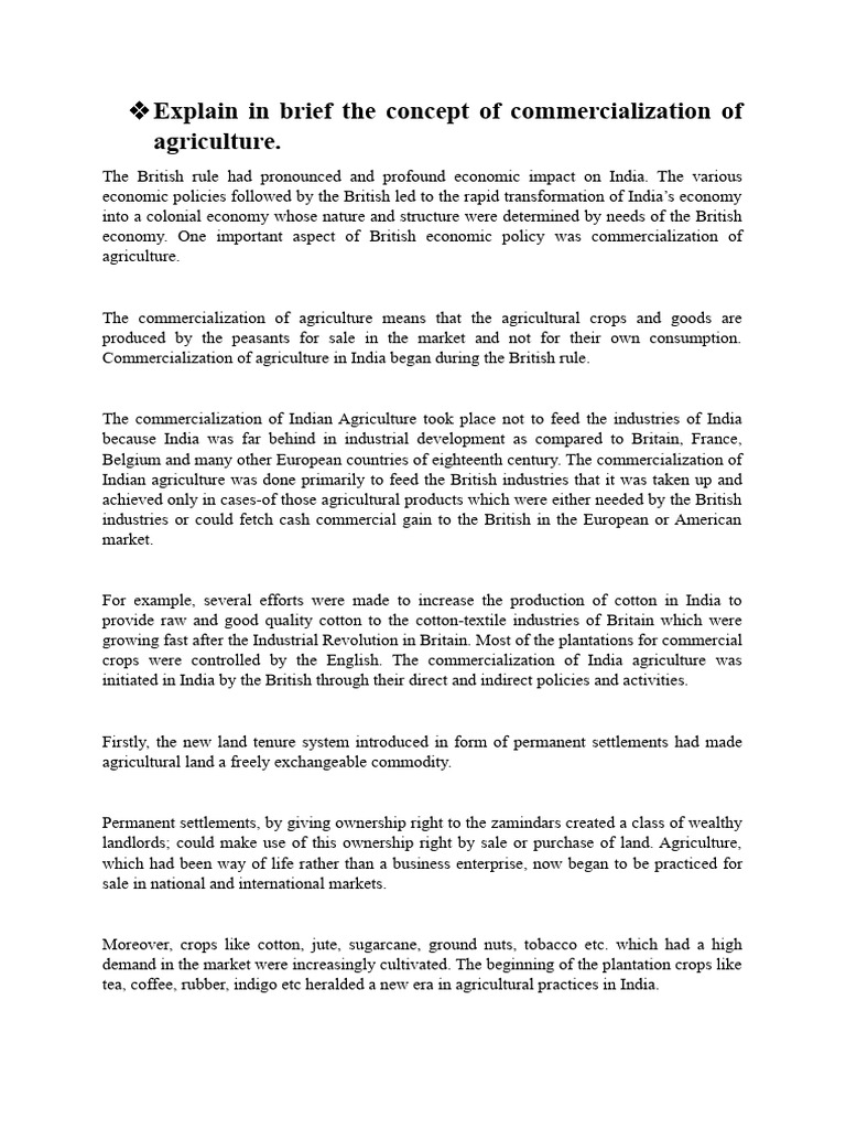 65f2bc31857ff - Commercialization of Agriculture | PDF | Agriculture ...