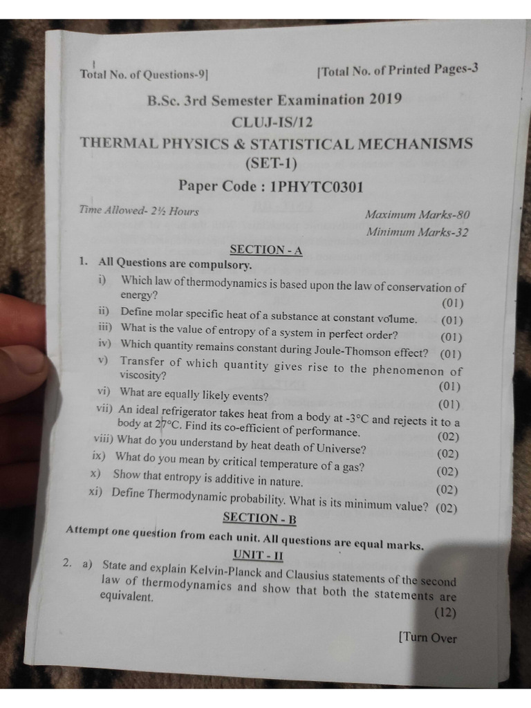 Physics Paper 1 | PDF