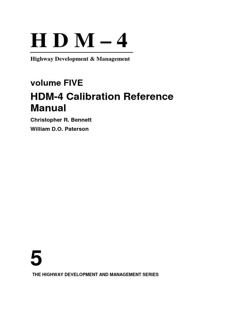 HDM-4 Calibration Reference Manual | PDF | Net Present Value | Accuracy ...