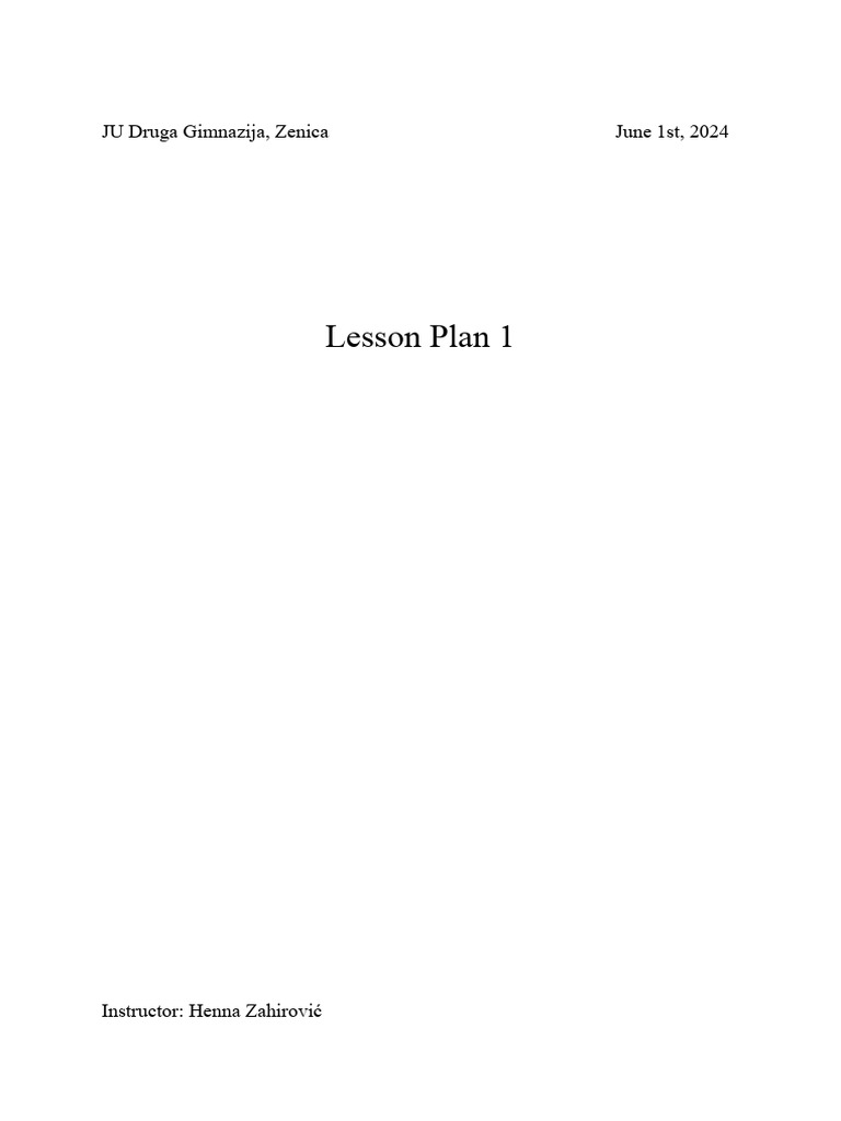 Lesson plan 1 pdf procedural knowledge thought