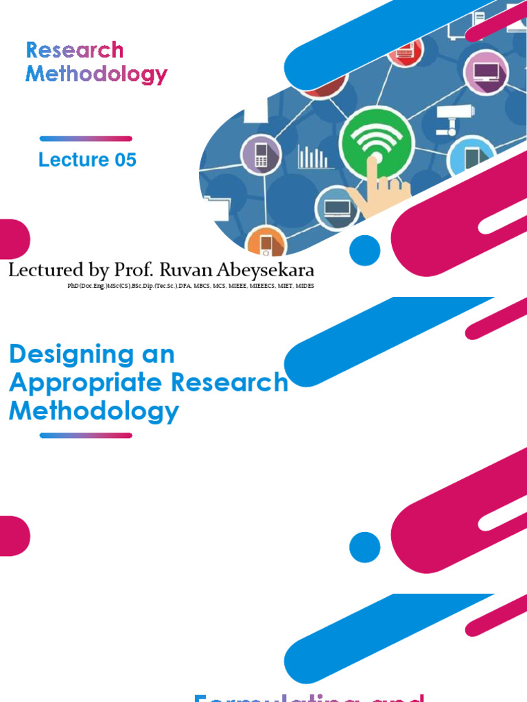 L 05 Designing An Appropriate Research Methodology | PDF | Hypothesis ...