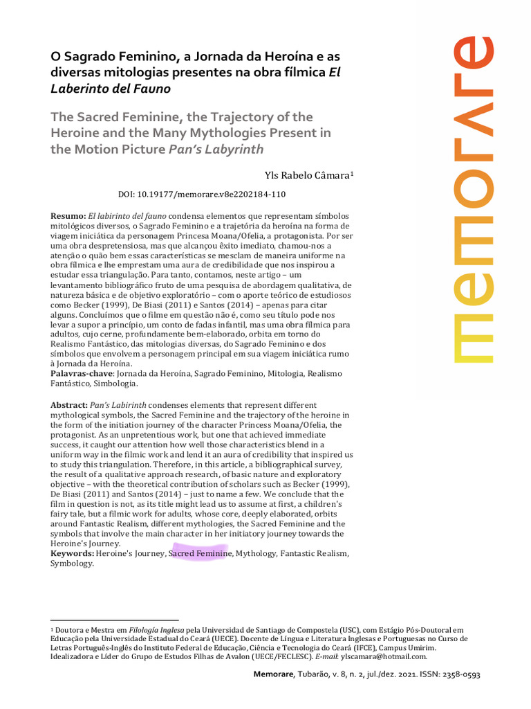 Jornada Da Heroína Labirinto Do Fauno | PDF | Herói | Lua, image size:768x1024
