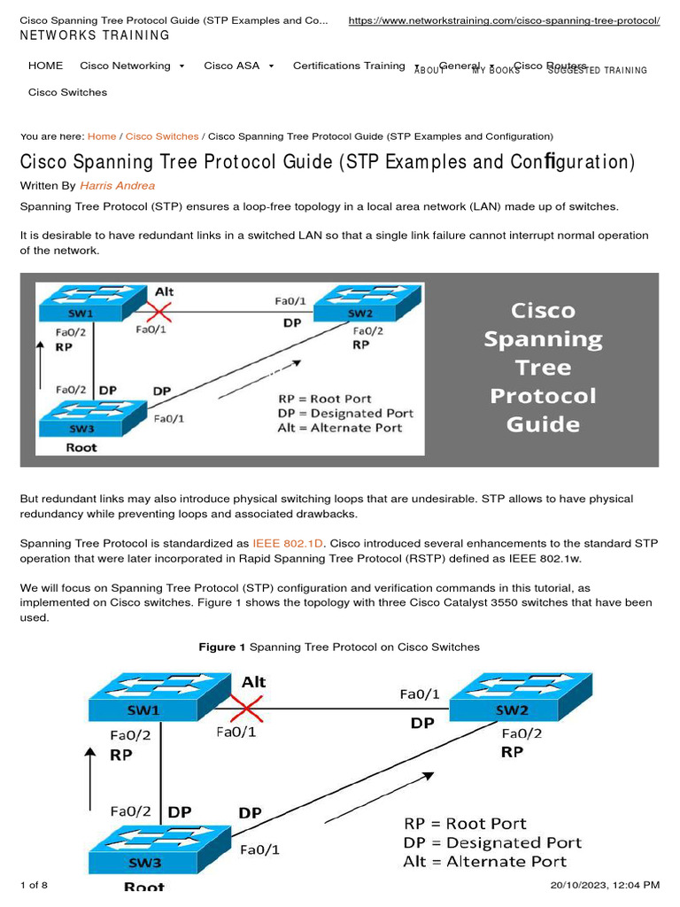 Cisco Spanning Tree Protocol Guide (STP Examples and Configuration ...