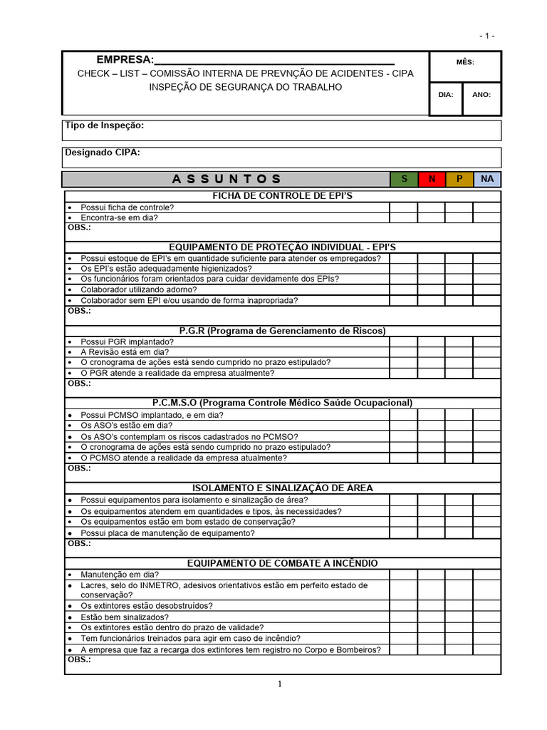 CheckList MODELO - Designado | PDF | Ar condicionado