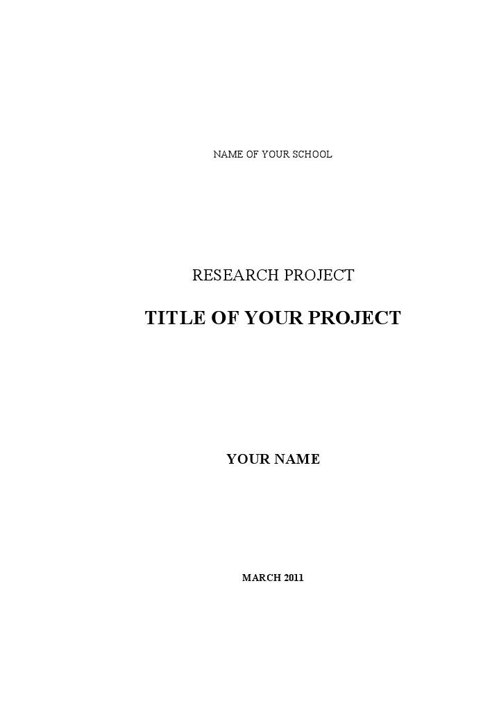 Template Research Project | PDF | Methodology | Evaluation Methods