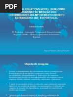 Structural Equations Model (Sem) Como to