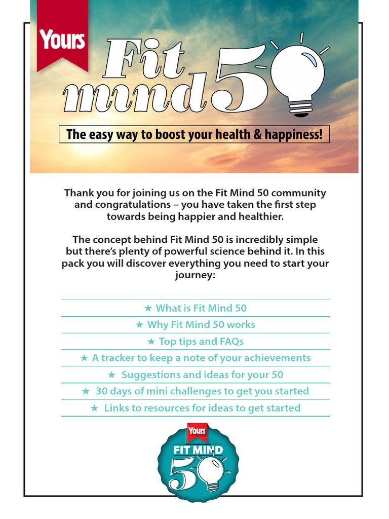 Fit Mind 50: Your Path to Wellbeing | PDF | Neurogenesis | Brain