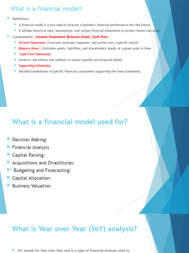 Understanding Financial Models and YoY Analysis | PDF | Debt | Equity ...