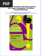 Ebook PDF of Escrever Bem para Todo Tipo de Prova de Língua Portuguesa 1St Edition Evanildo Bechara Full Chapter