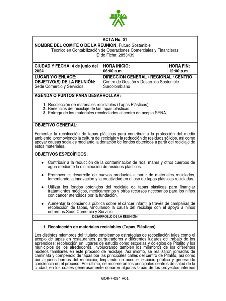 Copia de id 2853439 informe actividad de reciclaje pdf reciclaje
