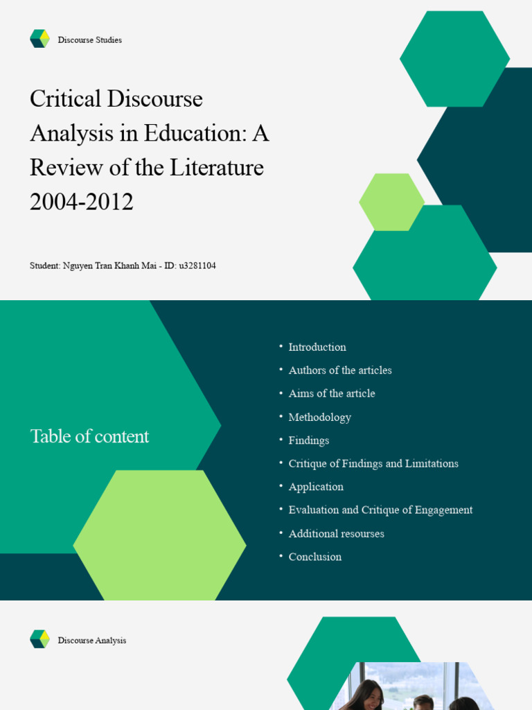 Critical Discourse Analysis in Education Review | PDF | Pedagogy ...