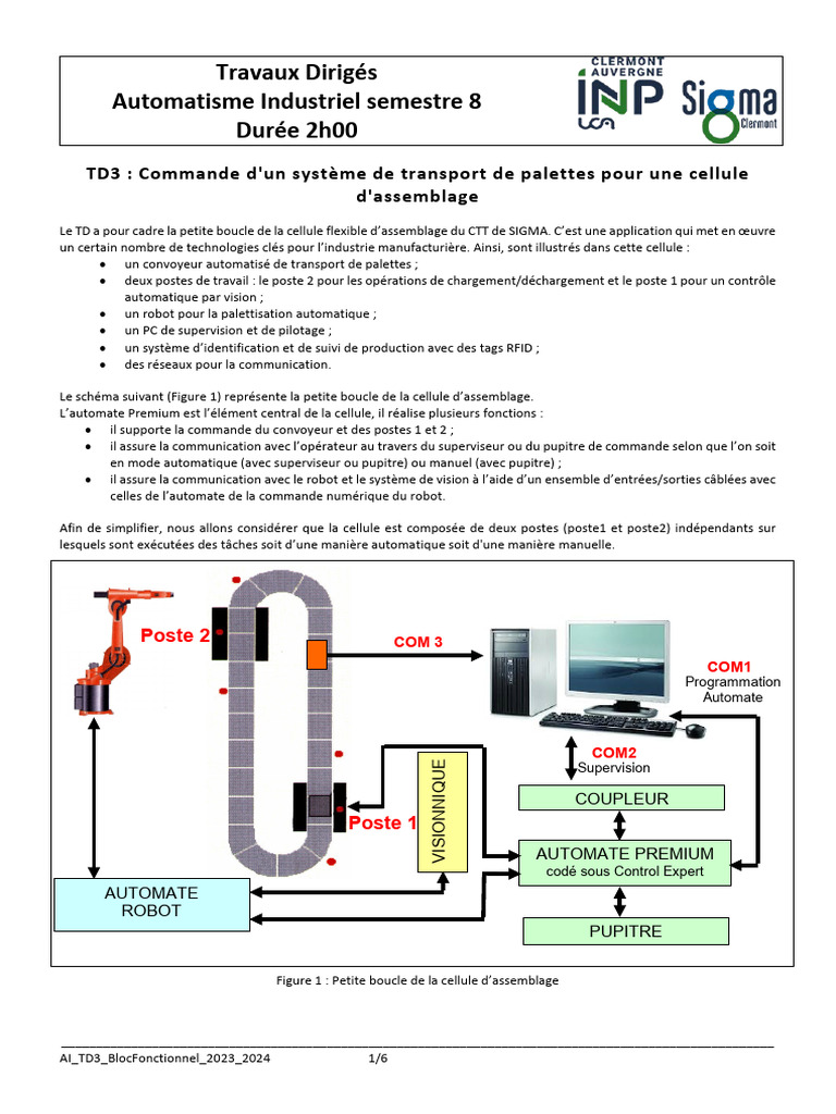 Commande Automatisée d'une Cellule d'Assemblage | PDF | Informatique ...