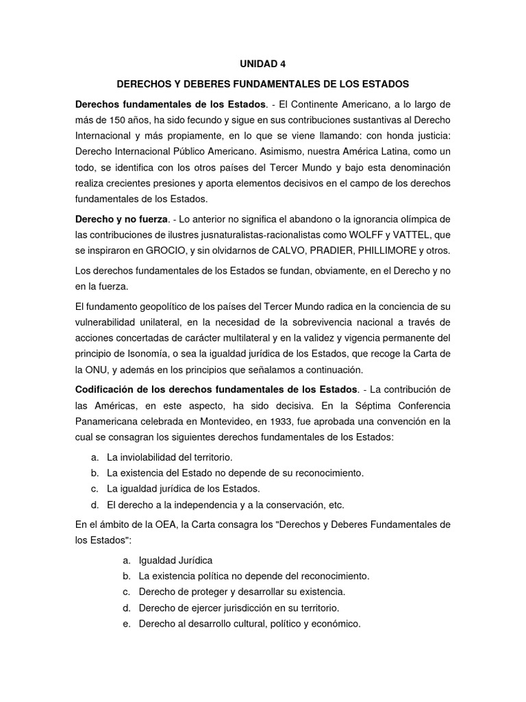 Derechos y Deberes de los Estados | PDF | Naciones Unidas | Relaciones ...