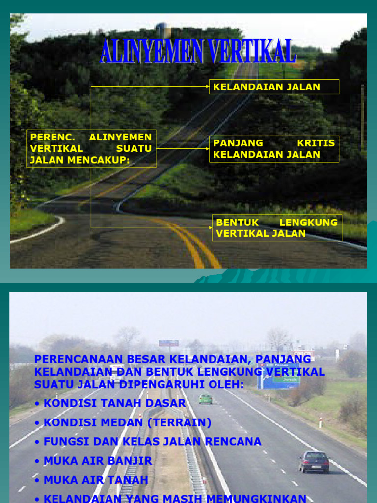 7 - Alinyemen Vertikal Geometrik Jalan | PDF