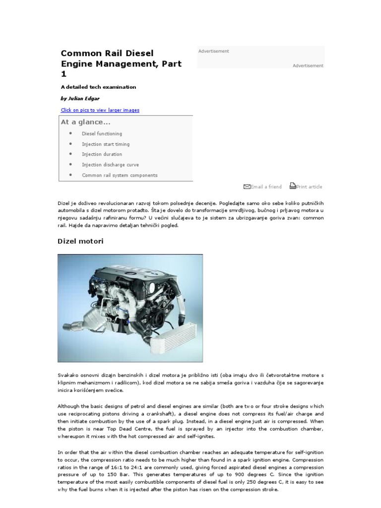 Common Rail Diesel Engine Insights | PDF | Diesel Engine | Fuel Injection