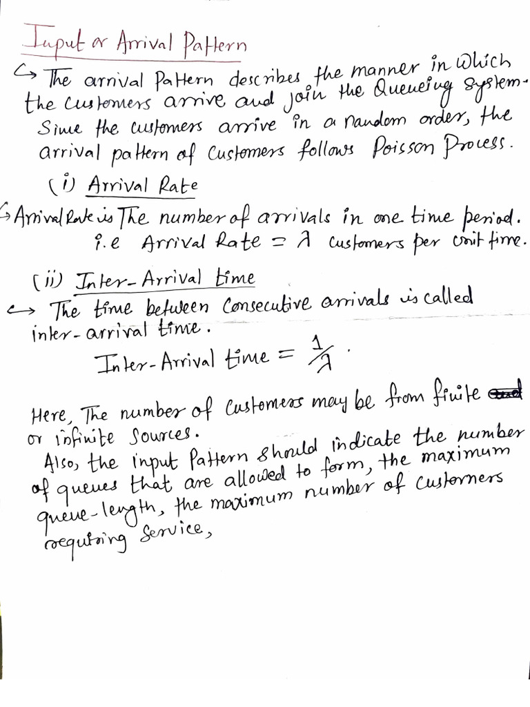 Probability and Queuing Theory - 30201 - Queueing Theory | PDF