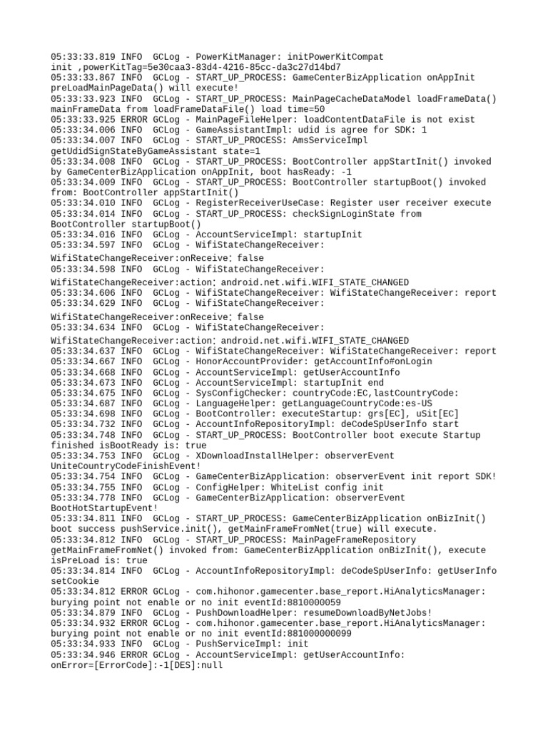 Game Center Application Startup Log | PDF | Internet Standards ...