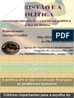 O CRISTÃO E A POLÍTICA