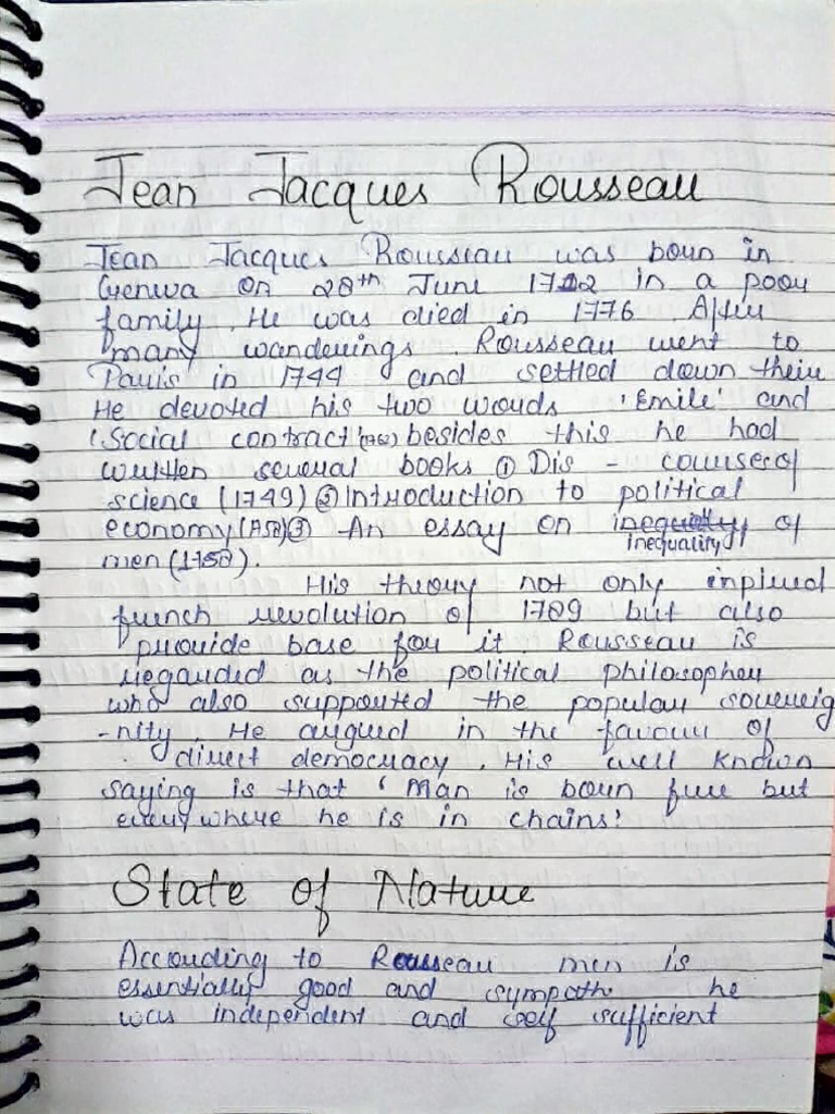 Rousseau Social Contract Theory Pdf