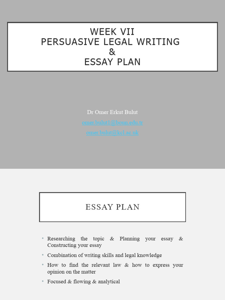 Persuasive Legal Writing Guide | PDF | Essays | Argument