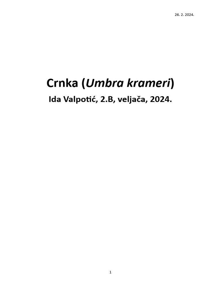 Biologija Ribe | PDF