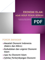 EKONOMI SYARIAH, Agar Hidup Penuh Berkah