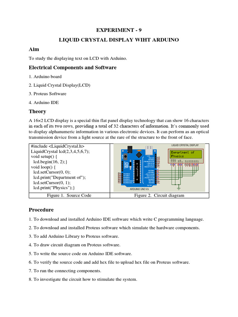 Experiment - 9 | PDF | Arduino | Computing