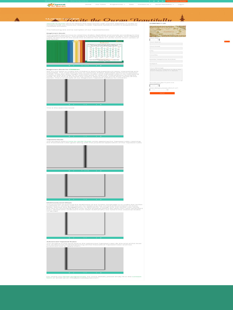 Learn Recite Quran Online With Tajweed Classes Online Tajweed Course