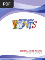 Download Digital Juice Fonts UserGuide by Vlad Cicu SN73930747 doc pdf