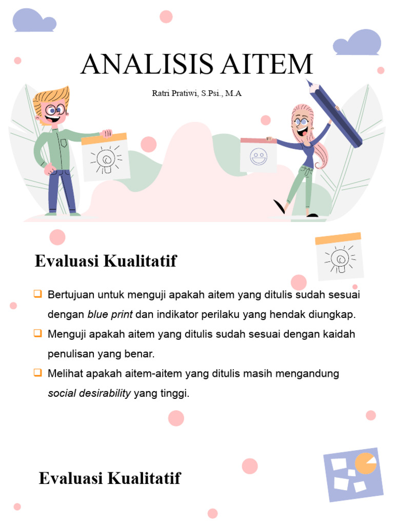 Analisis Aitem (Kualitatif) | PDF | Karier & Perkembangan | Komputer