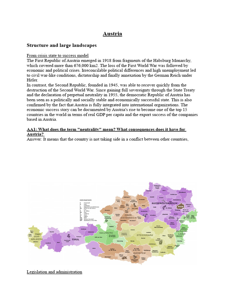 Austria Structur and Large Landscapes | PDF | Alps | Austria