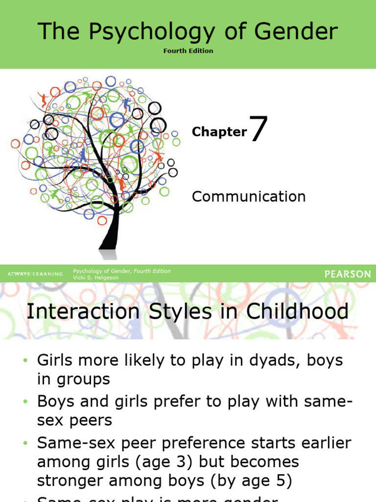Childhood Gender Interaction Styles | PDF | Nonverbal Communication ...